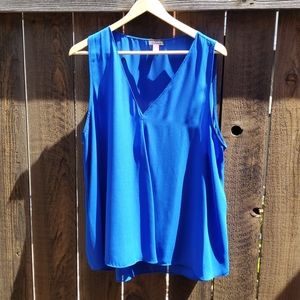 Vince Camuto Drape Front V-Neck Sleeveless Blouse